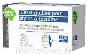 Soludiab Aiguilles Stylos Insuline 5mm Fines 31g  Bt100 à Sassenage